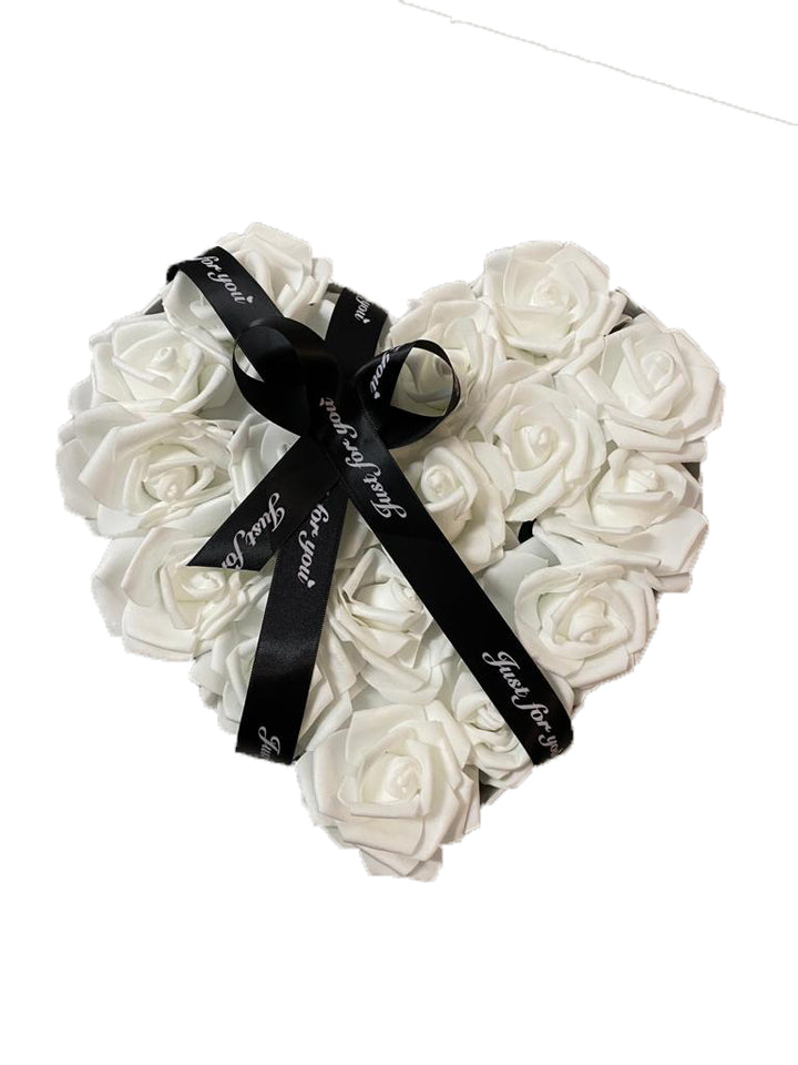 Flowerbox Heart Marble White