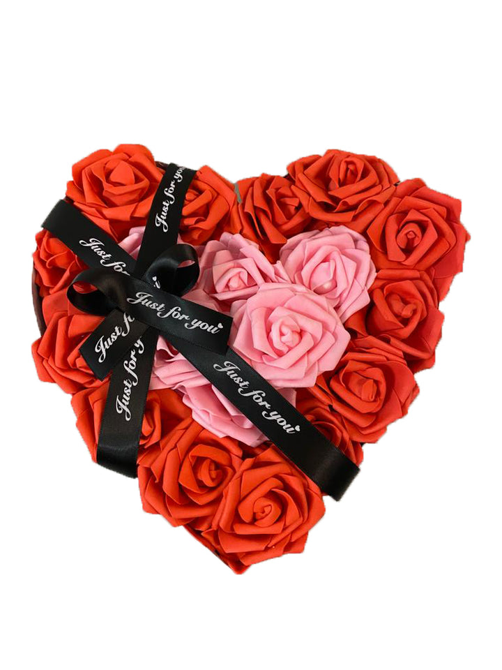 Flowerbox Heart  Marble Rose